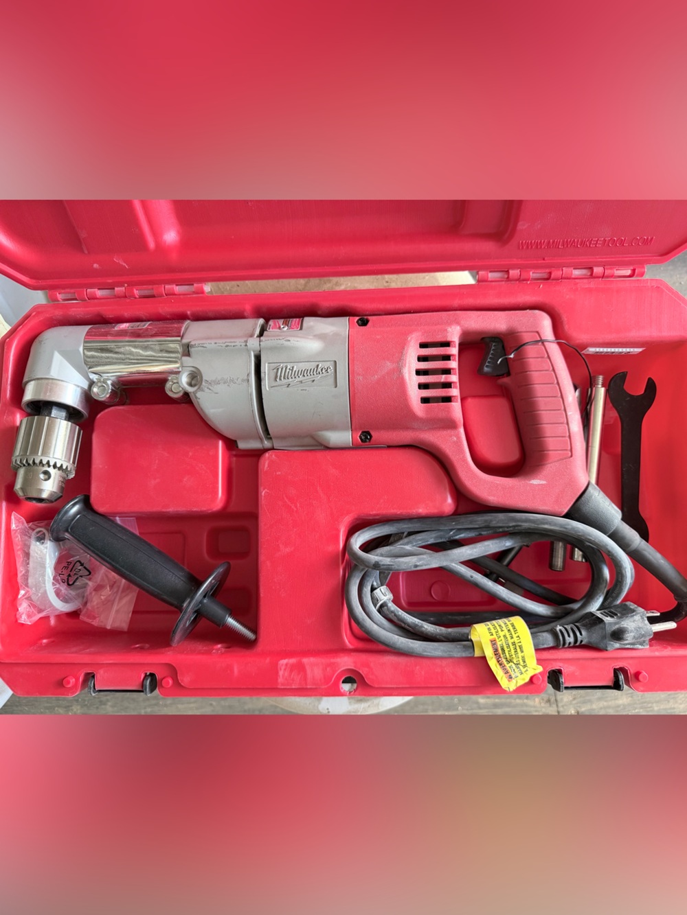 MILWAUKEE 3107-6 Heavy Duty 1/2” Right Angle Drill Kit w/ Case